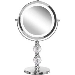 BELIANI Miroir De Table En Métal Argenté 34x18 - Argenté