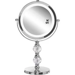 BELIANI Miroir De Table En Métal Argenté 34x18 - Argenté 11 BELIANI Miroir De Table En Métal Argenté 34x18 - Argenté -Miroir Soldes Boutique 46379521 5