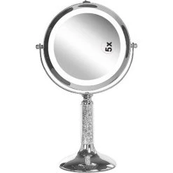 BELIANI Miroir De Table En Métal Argenté 34x18 - Argenté -Miroir Soldes Boutique 46379547 3