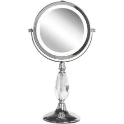 BELIANI Miroir De Table En Métal Argenté 37x18 - Argenté