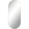 Miroir Ovale Avec Cadre En Acier Aspect Laiton - 35 X 80 X 1 Cm -PEGANE- -Miroir Soldes Boutique 46692436 1