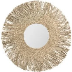 Miroir AEL D80 Cm - Atmosphera - Beige