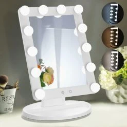 DMTOOL Miroir De Beauté Cosmétique LED Trois Couleurs De Miroir D'ampoule Hollywood