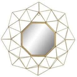LÚZETE - MIROIR EN FER DORÉ CLARISE - Or