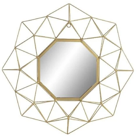 LÚZETE - MIROIR EN FER DORÉ CLARISE - Or 3 LÚZETE - MIROIR EN FER DORÉ CLARISE - Or