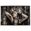 Tableau Ethan Chloe Femme Nature 80x4x120cm - Noir Et Blanc -Miroir Soldes Boutique 47207098 1