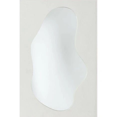 Miroir Mural En Bois Airan SKLUM Bois De Pin - Blanc 3 Miroir Mural En Bois Airan SKLUM Bois De Pin - Blanc