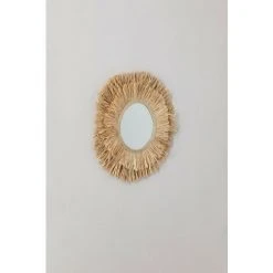 Miroir Rond En Raphia Willow SKLUM Raphia -Miroir Soldes Boutique 47310159 4
