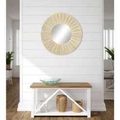 CEANOTHE Miroir Rond Malaysia 50 Cm - Brut -Miroir Soldes Boutique 47383403 3