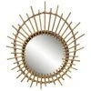 Emotion Miroir Rond Rotin 55x41 Cm - Brut