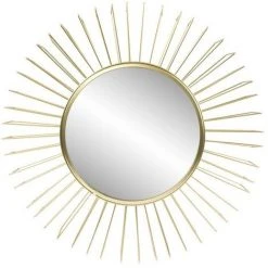 BRIO Miroir Rond Hélios 47 Cm - Doré