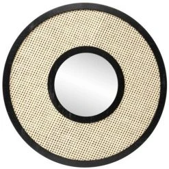 BRIO Miroir Rond Sixties Vintage 50 Cm - Beige
