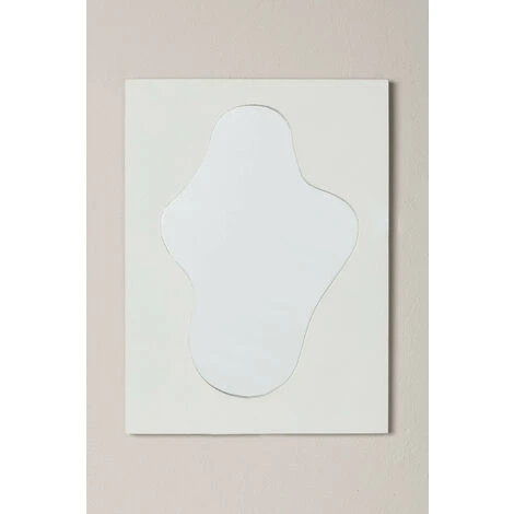 Miroir Mural En Bois De Pin Cloyd SKLUM Bois De Pin - Blanc 5 Miroir Mural En Bois De Pin Cloyd SKLUM Bois De Pin - Blanc – Image 3