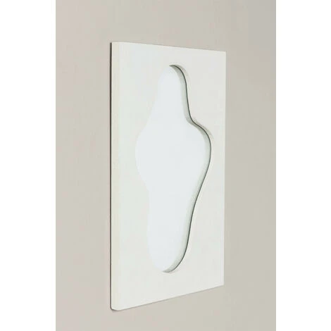 Miroir Mural En Bois De Pin Cloyd SKLUM Bois De Pin - Blanc 6 Miroir Mural En Bois De Pin Cloyd SKLUM Bois De Pin - Blanc – Image 4