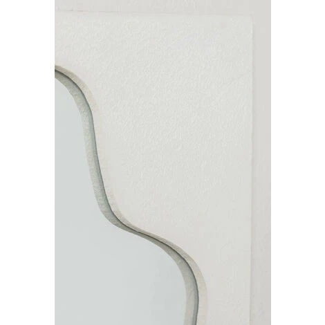 Miroir Mural En Bois De Pin Cloyd SKLUM Bois De Pin - Blanc 7 Miroir Mural En Bois De Pin Cloyd SKLUM Bois De Pin - Blanc – Image 5