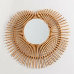 Miroir Mural En Rotin Dimas SKLUM Rotin - NATUREL