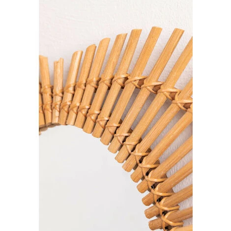 Miroir Mural En Rotin Dimas SKLUM Rotin - NATUREL 7 Miroir Mural En Rotin Dimas SKLUM Rotin - NATUREL – Image 5