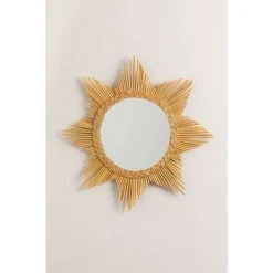Miroir Mural Rond En Rotin Tiara SKLUM Rotin - NATUREL -Miroir Soldes Boutique 47546827 3