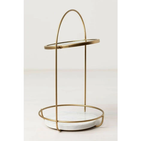 Miroir De Table Avec Plateau En Marbre Affra SKLUM Marbre - Fer Doré - Doré 6 Miroir De Table Avec Plateau En Marbre Affra SKLUM Marbre - Fer Doré - Doré – Image 4