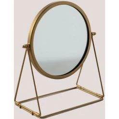 Miroir De Table En Métal Ervin SKLUM Fer Doré - Doré
