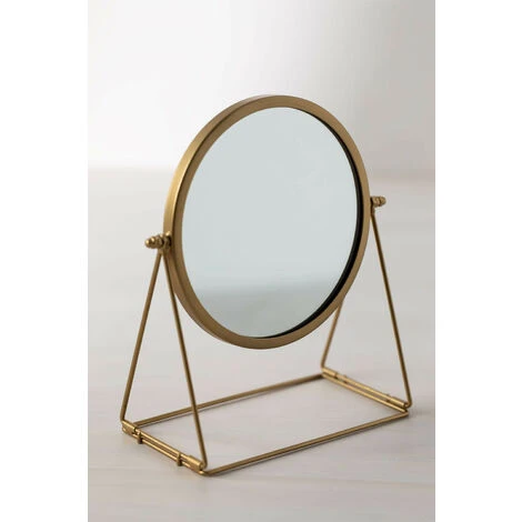 Miroir De Table En Métal Ervin SKLUM Fer Doré - Doré 5 Miroir De Table En Métal Ervin SKLUM Fer Doré - Doré – Image 3