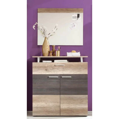 LES TENDANCES Miroir Mural Rectangulaire Mélaminé Chêne Clair Ylias 7 LES TENDANCES Miroir Mural Rectangulaire Mélaminé Chêne Clair Ylias – Image 5