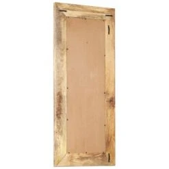 HAPPYSHOPPING Miroir Sculpte A La Main 110x50x11 Cm Bois De Manguier Solide -Miroir Soldes Boutique 48210668 3