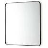 LES TENDANCES Miroir Mural Carré Métal Noir Ola -Miroir Soldes Boutique 48456362 1