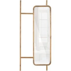 WHITELABEL Miroir En Bambou Naturel Décor à La Maison 170x75x12 Cm - Persona - Brun