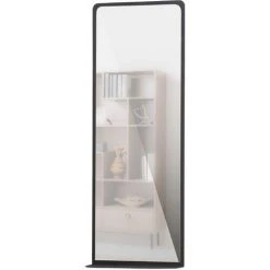 WHITELABEL Miroir Rectangulaire En Métal Noir - Pour L'entrée, Le Salon. La Chambre à Coucher - Doutzen - Noir -Miroir Soldes Boutique 48539903 3
