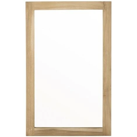 BOIS DESSUS BOIS DESSOUS Miroir En Bois De Teck 80 - Naturel 4 BOIS DESSUS BOIS DESSOUS Miroir En Bois De Teck 80 - Naturel – Image 2