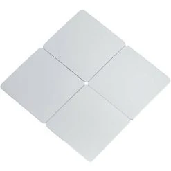 THE HOME DECO FACTORY Décoration Murale Miroir à Coller Palette Losange Argent - Argent -Miroir Soldes Boutique 48746359 3