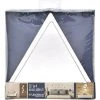 TENDANCE - Set De 4 Miroirs Adhésifs Triangles En Verre 20 X 17.5 Cm - Argent/Triangle -Miroir Soldes Boutique 48768095 1