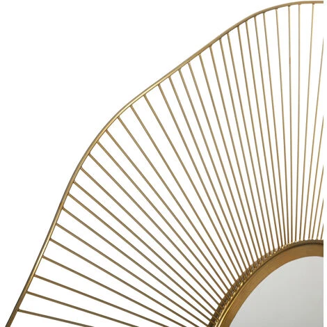 Miroir Métal Soleil D 97 Cm Jodie - Atmosphera - Doré 4 Miroir Métal Soleil D 97 Cm Jodie - Atmosphera - Doré – Image 2
