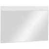 Miroir Murale Rectangle En MDF Coloris Blanc Brillant - Dim : L87 X H63 X P3cm -PEGANE- -Miroir Soldes Boutique 48813738 1