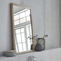 BOIS DESSUS BOIS DESSOUS Miroir En Bois D'hévéa 50 - Gris -Miroir Soldes Boutique 4904793 3