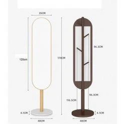 FREOSEN Miroir Sur Pied 174x40cm En Cadre Du Bois Avec Porte Manteau 4 Crochets Fonction 2 En 1 9 FREOSEN Miroir Sur Pied 174x40cm En Cadre Du Bois Avec Porte Manteau 4 Crochets Fonction 2 En 1 -Miroir Soldes Boutique 49149434 4