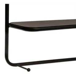 Miroir étagère à Crochets En Verre Et Acier Atmosphera - Naturel -Miroir Soldes Boutique 49306057 2