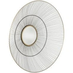 Miroir Métal Déco "leny" Diamètre 64 Cm Atmosphera - Miroir -Miroir Soldes Boutique 49306192 3