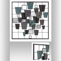 Déco Murale "miroir" Métal 50 X 50 Cm Atmosphera - Multicolore -Miroir Soldes Boutique 49306293 4