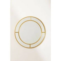 Miroir Mural Rond En Métal Inys SKLUM Fer - MDF Doré - Doré -Miroir Soldes Boutique 49308091 4