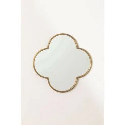 Miroir Mural En Métal Clover SKLUM Fer - MDF Doré - Doré -Miroir Soldes Boutique 49308103 3