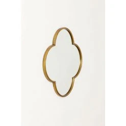 Miroir Mural En Métal Clover SKLUM Fer - MDF Doré - Doré -Miroir Soldes Boutique 49308103 4