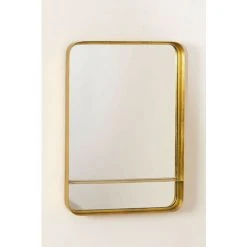 Miroir Mural Rectangulaire En Métal Elsine SKLUM Fer - MDF Doré - Doré -Miroir Soldes Boutique 49346372 4