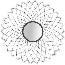 Table Passion - Miroir Mandala Noir D65 Cm - Noir