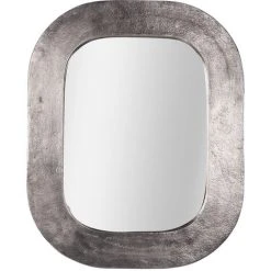 Table Passion - Miroir En Métal Argenté 60x76 Cm - Argent