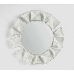 HERDASA Miroir Mural Avec Cadre En Métal, Géométrie