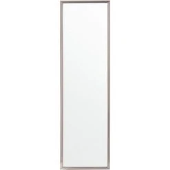 BELIANI Miroir Sur Pied En Plastique Argenté 140x40 - Argenté