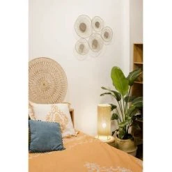 AUTRES Déco Murale En Métal 5 Miroirs - Or -Miroir Soldes Boutique 50145546 4