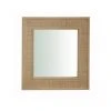 WADIGA Miroir Carré Rotin - 60x60cm - Marron -Miroir Soldes Boutique 50200294 1
